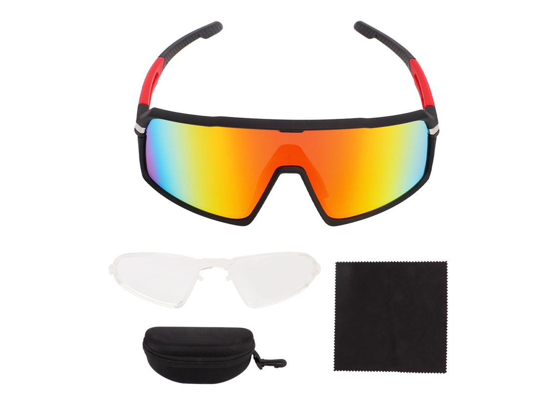 Óculos de Sol Polarizados para Ciclismo e Pesca ao Ar Livre 818 Preto Vermelho