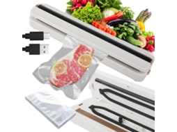Seladora A Vácuo Para Filme Plástico De Alimentos + 10 Sacos, Para Selagem E Conservação De Alimentos