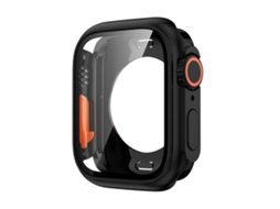 Apple Watch Series 9/8/7 41mm Mude para Ultra 49mm Película Híbrida para peça Watch Case (Preta)
