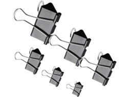 120-clips De Papel Pretos Para Pasta, Clips De Escritório Em Vários Tamanhos 51mm, 41mm, 32mm, 25mm, 19mm, 15mm Para Uso