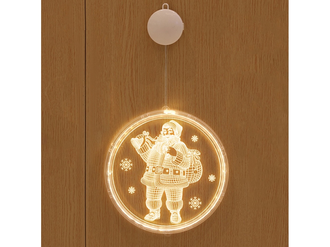 Enfeite de Natal Luzes Led Iluminam Letras Plásticas Brancas Branco