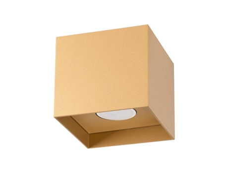 Luminárias de Teto Hati de Alumínio Dourado 10X10X10Cm SOLLUX LIGHTING