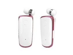 Fone De Ouvido Bluetooth Sem Fio K39 Com Chip Csr Dsp, Intra-auricular, Com Alerta Vibratório, Clipe De Fixação E Função Mãos-livres (vermelho Ro