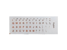 Capa Adesiva Para Teclado De Letras Em Inglês Para Desktop E Laptop Ly Ebike (laranja)