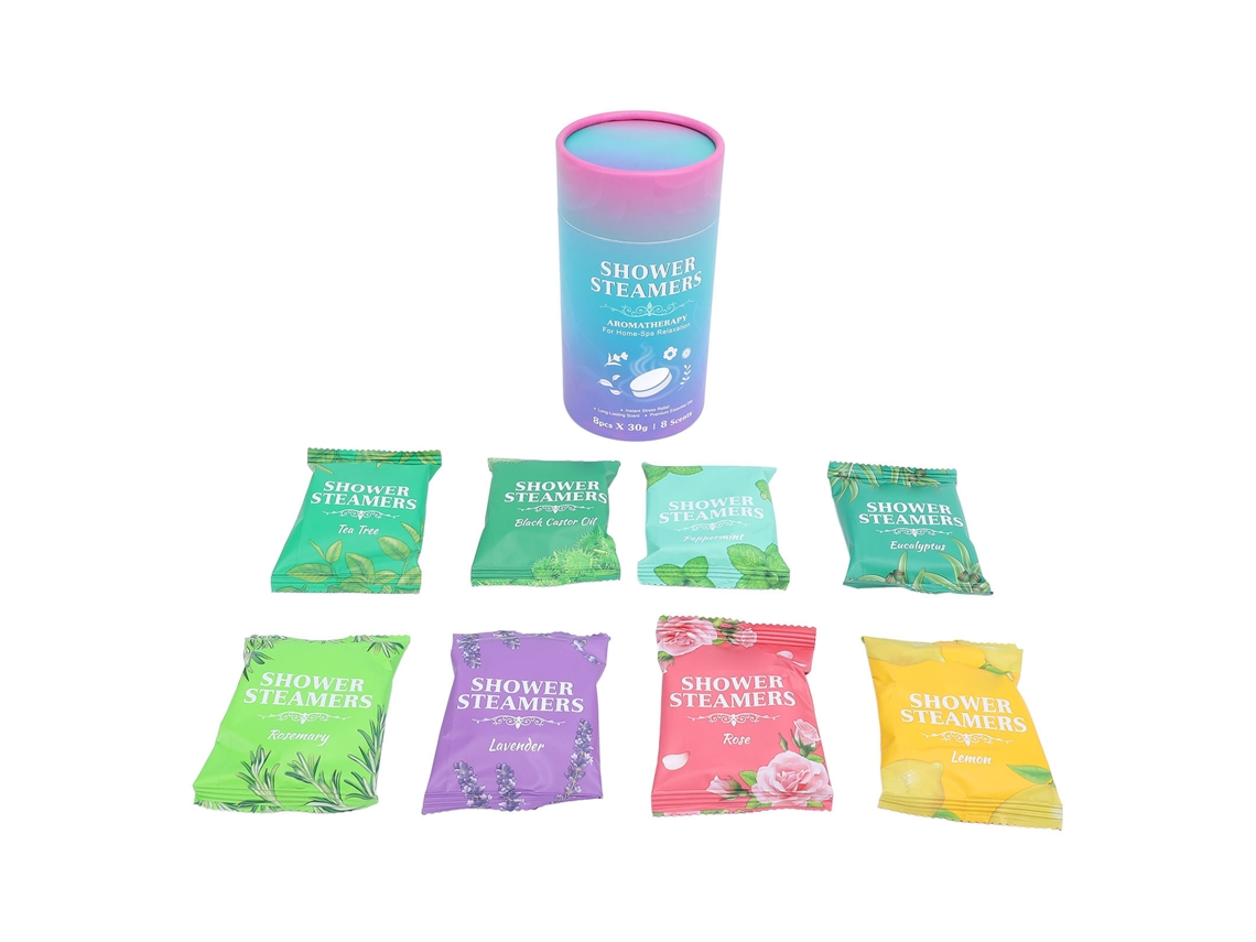 8 Pastillas De Vapor Para Ducha Aromática De Larga Duración Para Spa Y Baño
