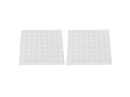 128 Peças De Tapetes De Silicone Autoadesivos Transparentes Antiderrapantes Para Móveis 12x4mm