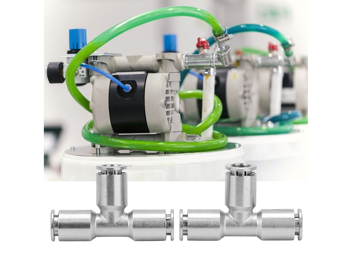 Laxiscreed Conector Rápido De 3 Vias Para Mangueira De Ar Com Revestimento Em Cobre-níquel
