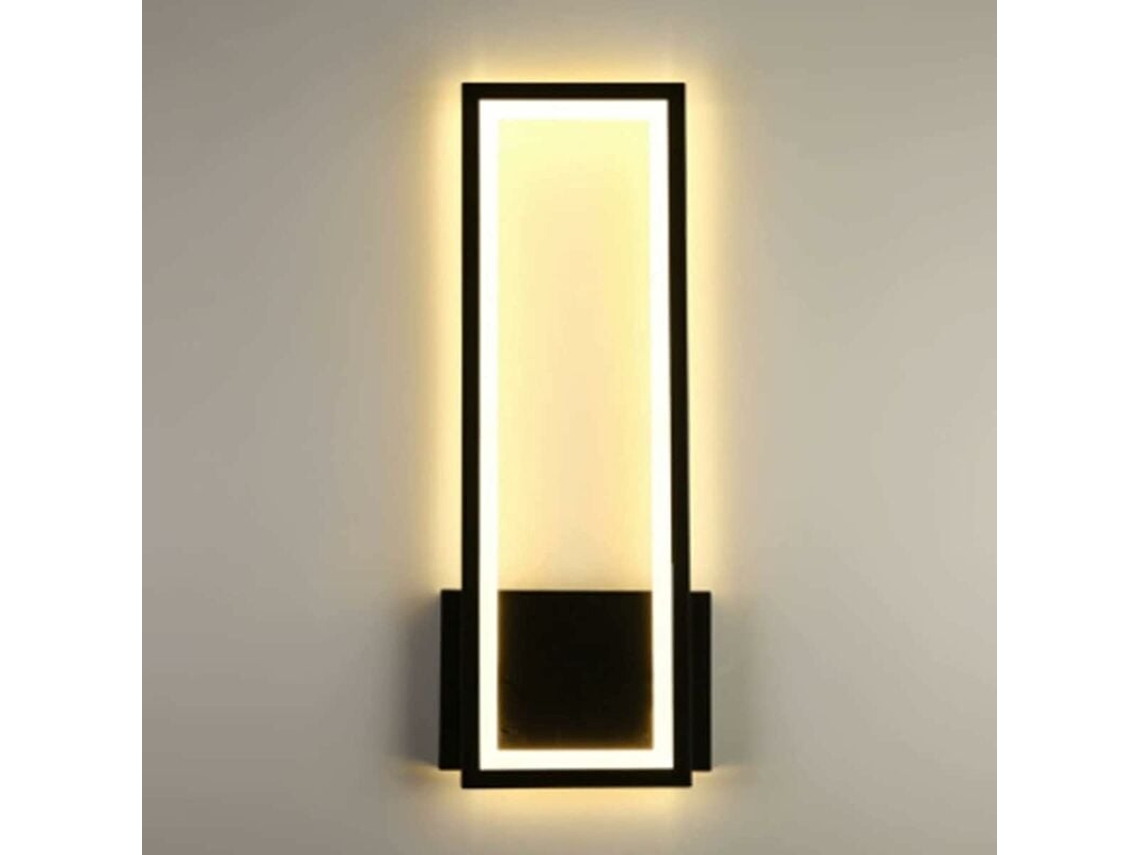 KOFIHETY Luz De Parede Led 17w Quadrada Simples Iluminação Decorativa Moderna Para Sala Quarto Corredor Luz De Parede Led Branco Quente 3000k
