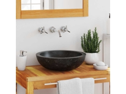 Vidaxl Lavatório 40x12 Cm Mármore Preto