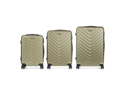Conjunto de Malas Verde 3 Peças BIGBUY