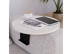 Bandeja Ajustável para Sofá Kuleskyd Ø34Cm Creme [EN.CASA]