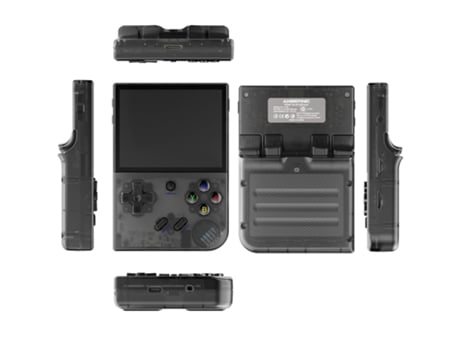 Consola Retro de Jogos Portátil Anbernic Rg35xx Plus Preta/Transparente