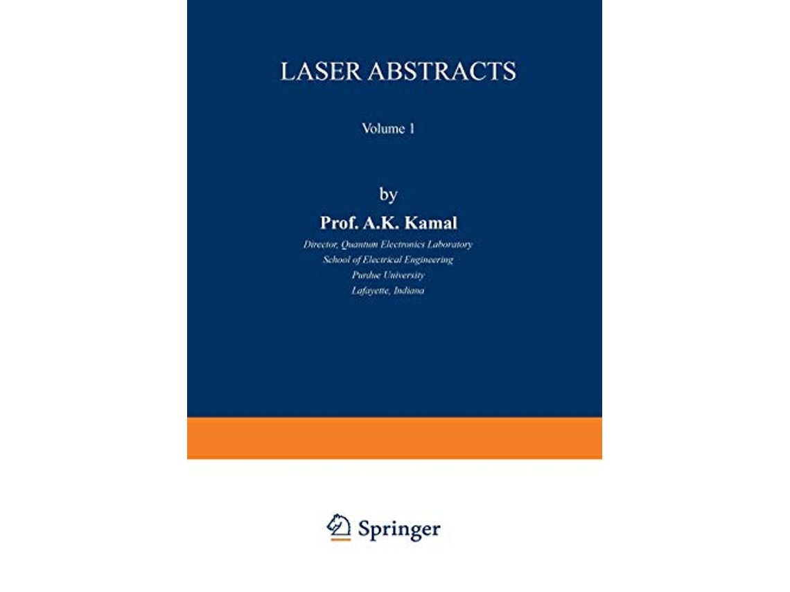 Livro Laser Abstracts Volume 1 de Ahmad K Kamal (Inglês)
