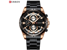 Relógio de Pulso Masculino À Prova D'água com Calendário, Pulseira de Aço Inoxidável MDUG