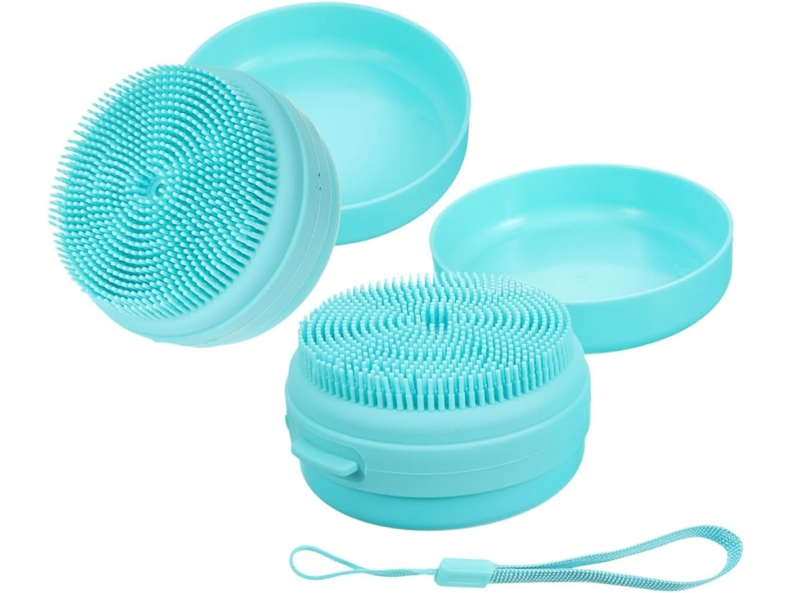 Lurelia Conjunto De 2 Escovas De Banho Para Bebé, Silicone Macio, Com Argola E Massagem Suave