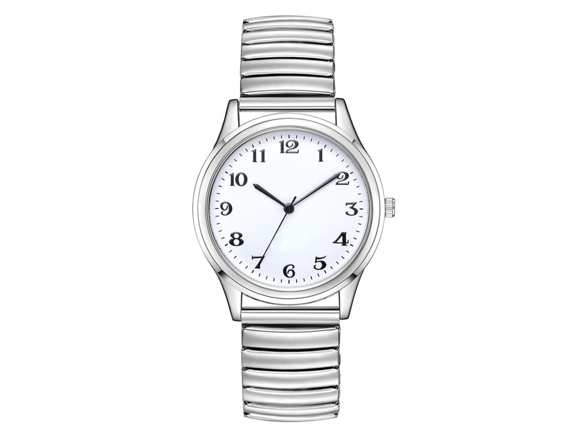 Relógio de pulso unissex Lvpai feminino, modelo simples e elegante, com mecanismo de quartzo, na cor branca.