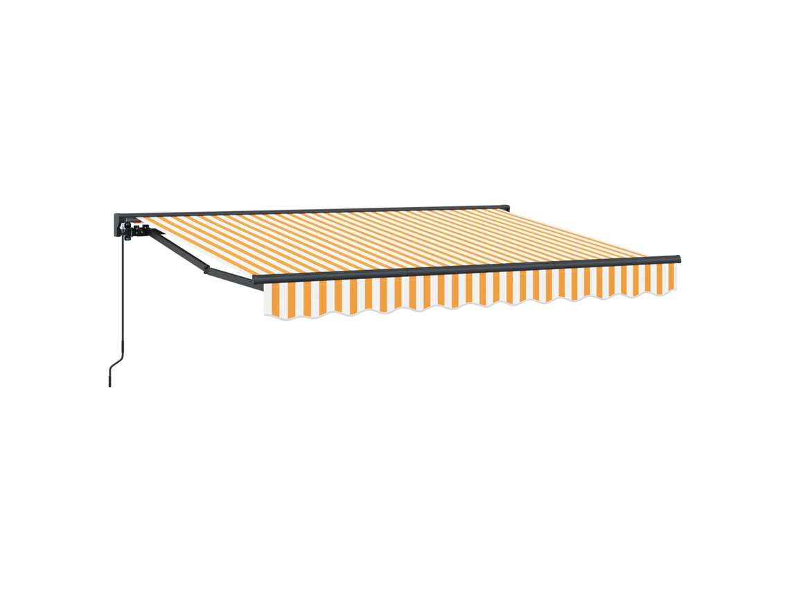 Conjunto 1 Toldo Retrátil Vidaxl Antracite Alumínio (3,5 X 2 M)