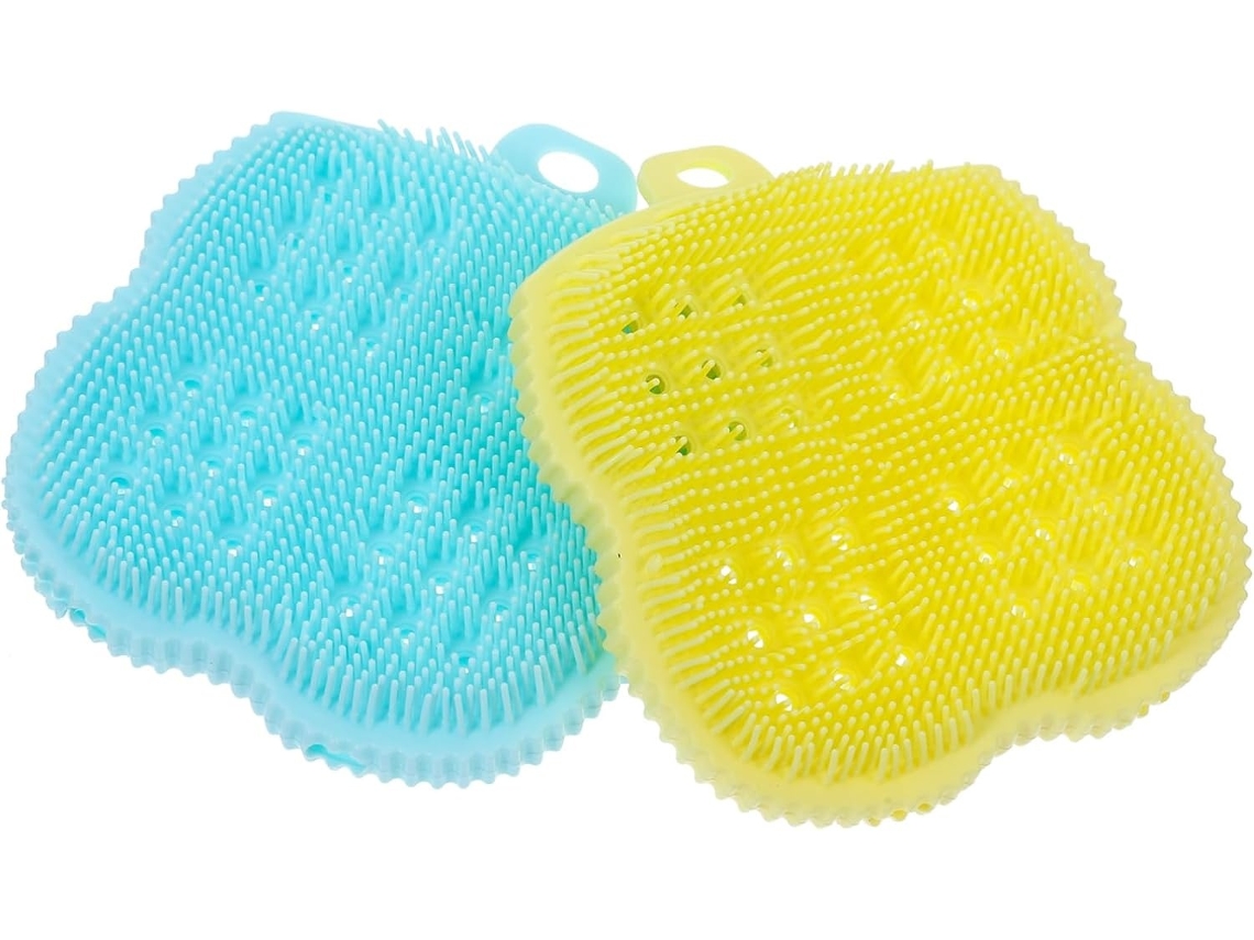Lurelia Kit De 2 Escovas De Silicone Para Banho De Cuidado Corporal, Cerdas Macias E Massagem Suave