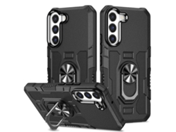Capa Híbrida Com Suporte De Anel Para Samsung Galaxy S22 Ultra 5g