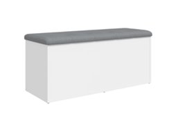 Banco de Arrumação Branco MAISON EXCLUSIVE em Madeira Projetada (102x42x45 cm)