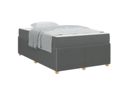 Estrutura da Cama com Colchão Cinza Escuro Tecido MAISON EXCLUSIVE 120x190 cm