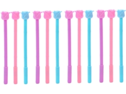 Conjunto De 12 Canetas Gel Plástico Stobok Em Cores Sortidas.