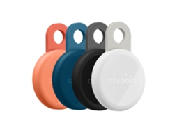 Kit 4 Localizadores CHIPOLO Loop com Sinal Sonoro (Compatível com Apple FindMy e Google Find My - 4 Cores)