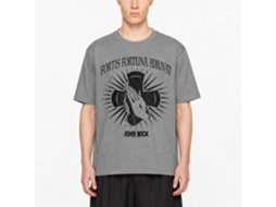 Rockinstone John Wick Fortis Fortuna Adiuvat Solid Graphite Adult T-shirt Size:s