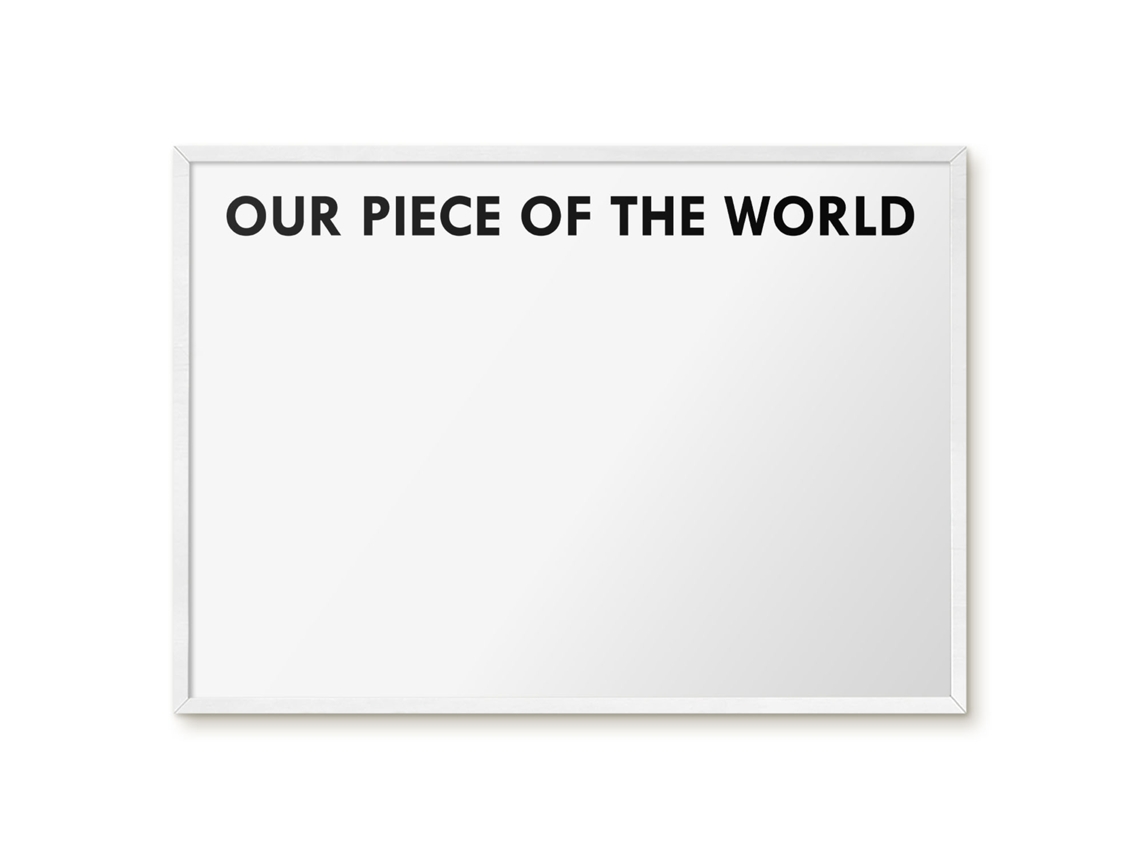 Magnetic Glass Board Our Piece Of The World For The Hall Espelharte (70x50 Cm)