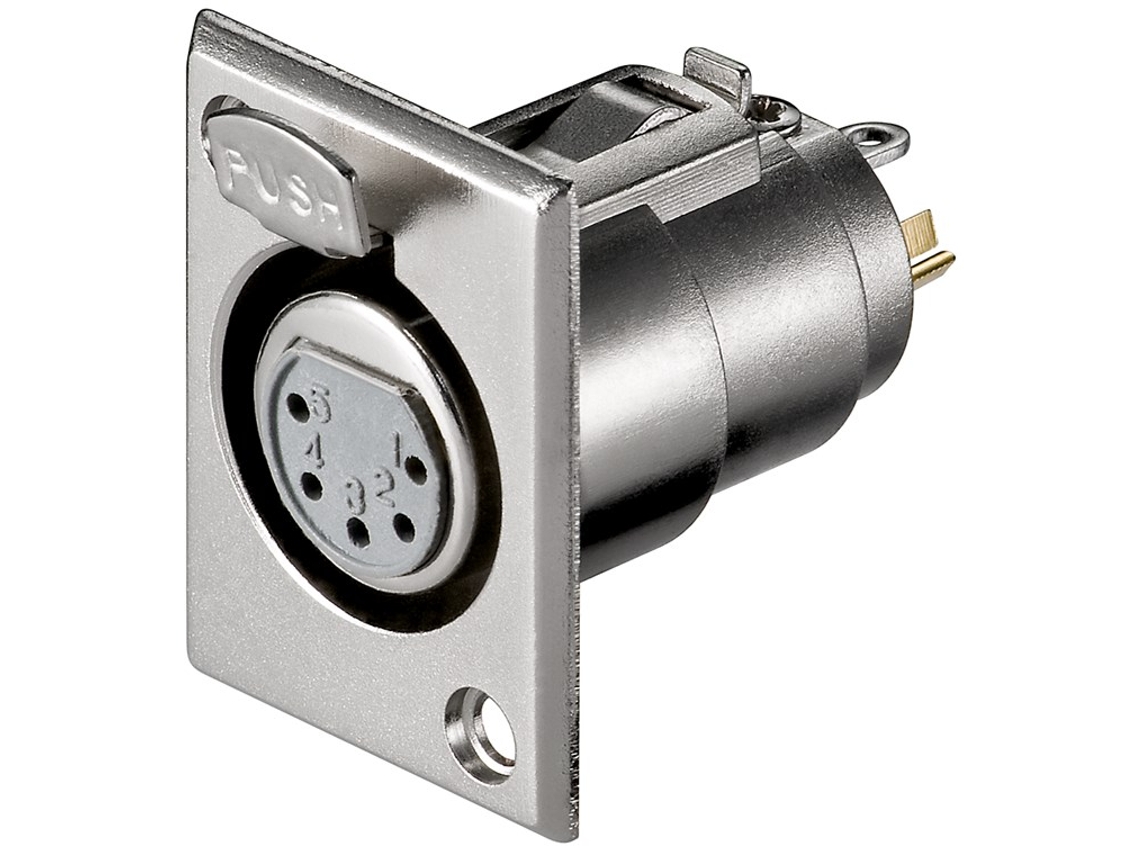 Conector De Microfone Embutido, 5 Pinos