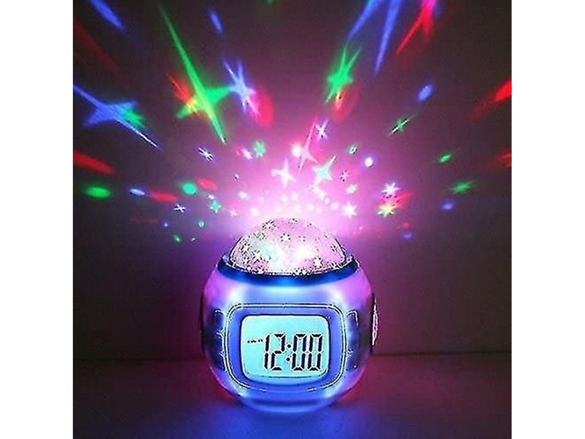 Despertador Led com Projetor de Estrelas BRILVIBERA