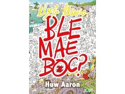Livro Llyfr Lliwio Ble Mae Boc? de Aaron e Huw (Galês)