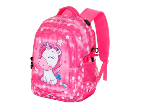 AH MEU POP! Daydream - Mochila escolar impermeável Running Plus para laptop e USB. Rosa