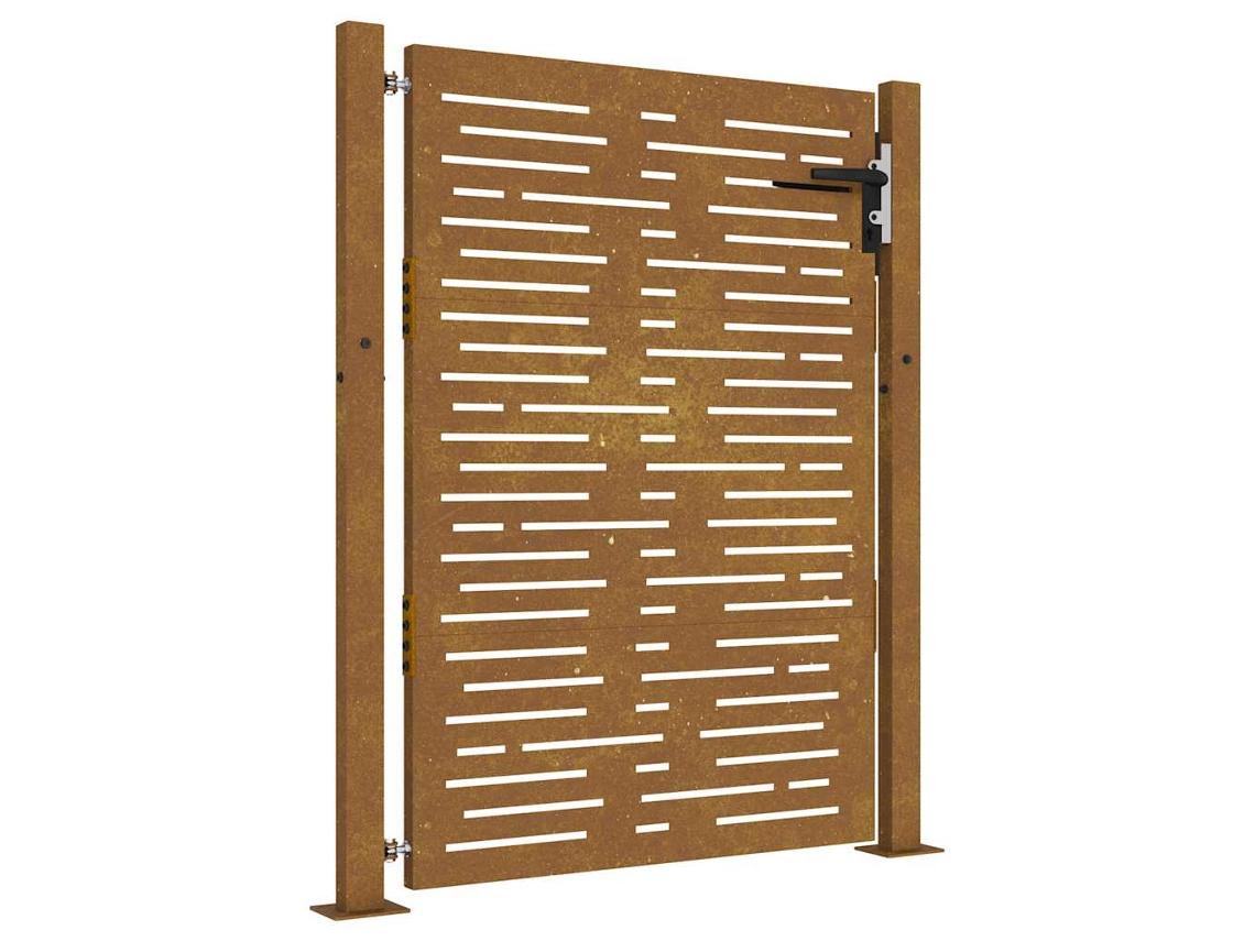 Garden Gate, Garden Gates Vidaxl Marrom Aço (100 X 125 Cm)