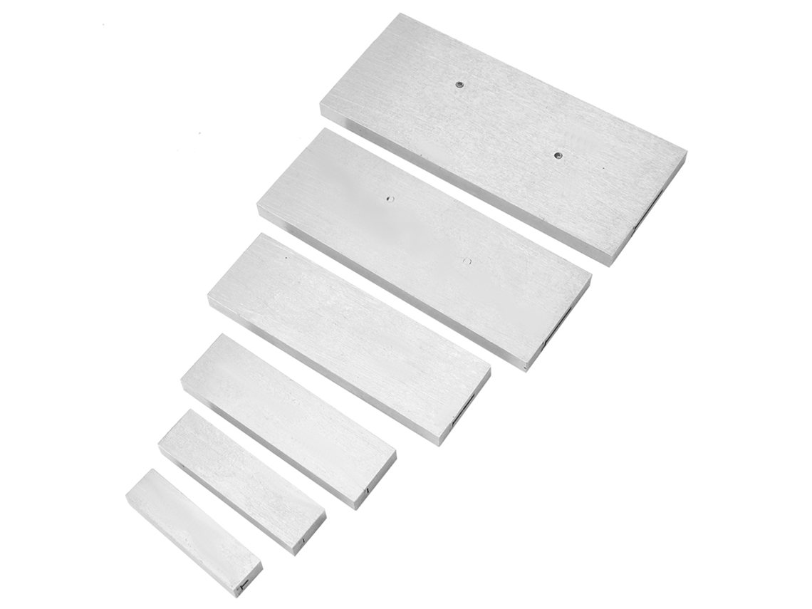 Conjunto De 6 Blocos Paralelos Ajustáveis De Aço, Intervalo De Ajuste De 3/8 A 2-1/4 Polegadas Para Medidas Precisas