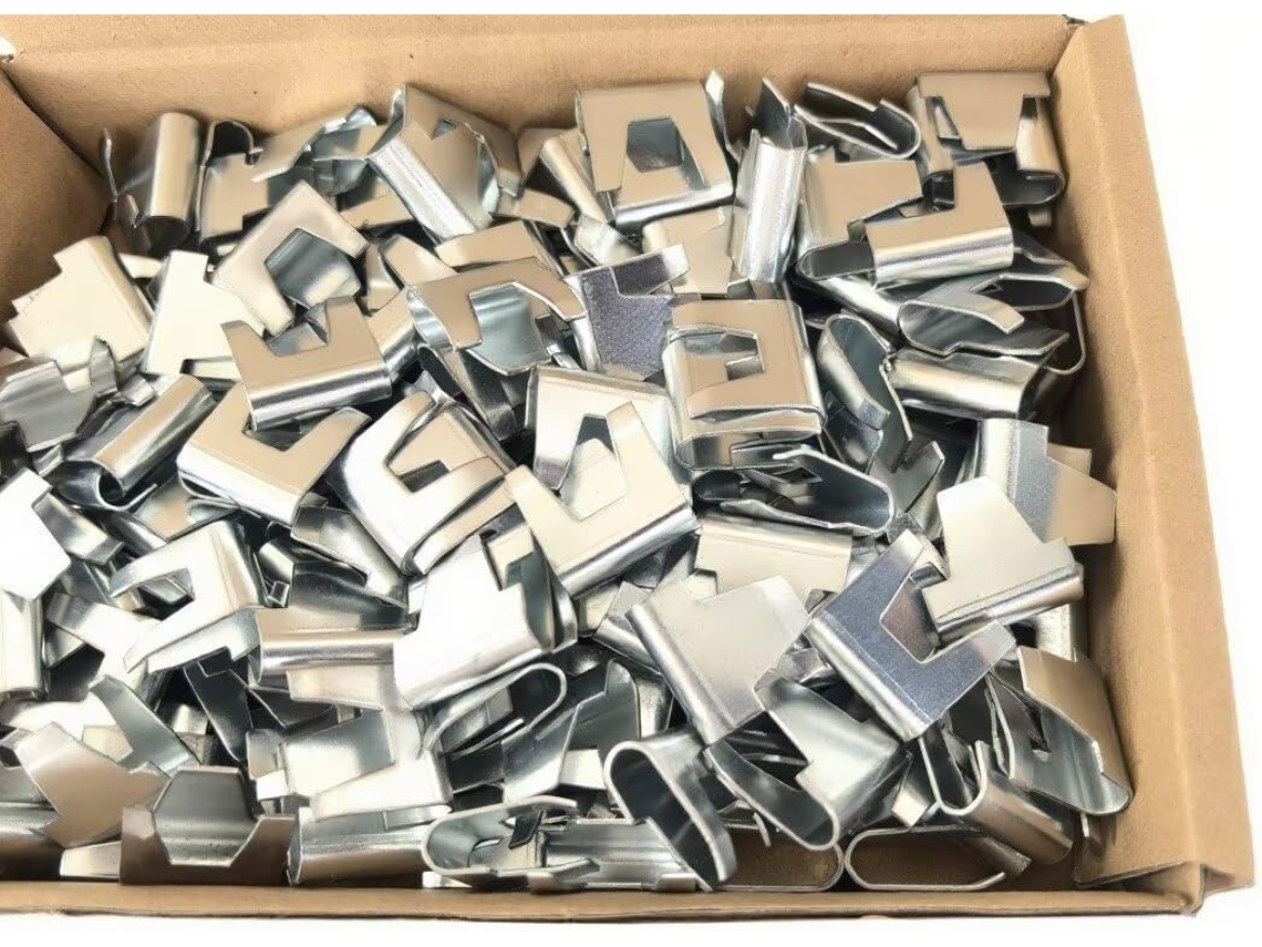 Pacote Com 100 Grampos Grandes De Arame Galvanizado Para Construção/reparo De Gaiolas E Viveiros, Para Fixação