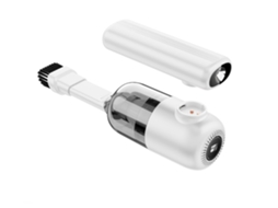 Lurelia Aspirador Portátil Sem Fios Para Carro, 5000 Pa, 4000 Mah, Usb-c, Luz Led, Branco