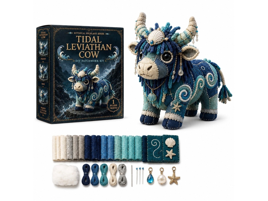 Kit De Costura E Patchwork (vaca Highland Concha)