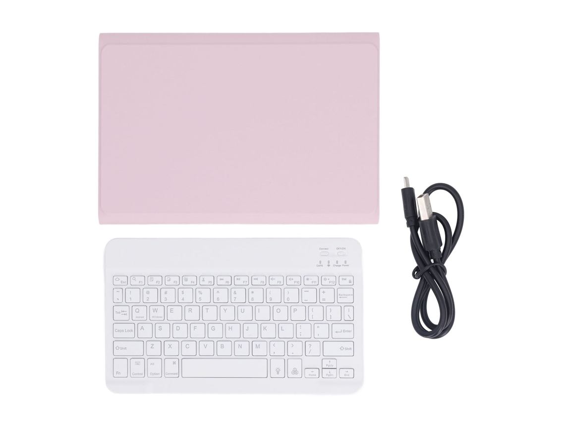 2026zentro-teclado Slim Com Suporte E Capa Protetora Com Rgb Magnética Desmontável Para Tab P11 Plus 2021 Rosa