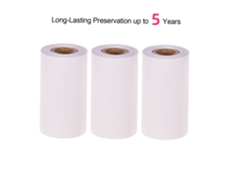 Rollos De Papel Térmico Adhesivo Blanco Poooli 57*30mm 5 Años Resistente Sin Bpa 3 Rolls Compatible Con Impresoras Térmicas Poooli