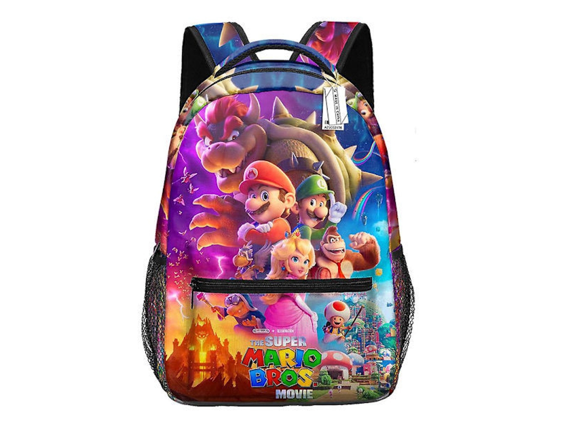Mochila Escolar Grande Com Estampa Do Super Mario 1 Bb Aquaforge
