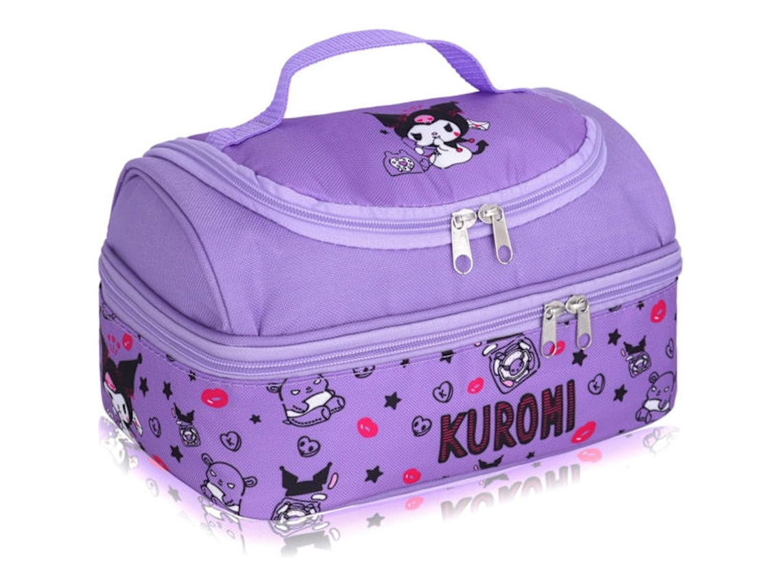 Lancheira grande à prova de vazamentos para homens e mulheres, bolsa de almoço Anime Cinnamoroll Melody Kuromi Aquaforge
