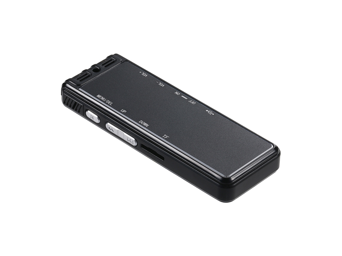 Gravador de Voz Digital 64gb 1536kbps com Mp3 Player, Proteção por Senha e Reprodução de Áudio Ideal para Reuniões e Estudantes | S/MARCA