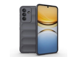 Capa Halinuia Para Samsung Galaxy A57 5g Magic Shield Tpu Flanela Cinzento Escuro (proteção Integral, Interior Em Flanela)