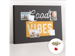 Quadro De Cortiça Com Impressão Citação Motivacional Para O Quarto Das Crianças Espelharte (70x100 Cm)