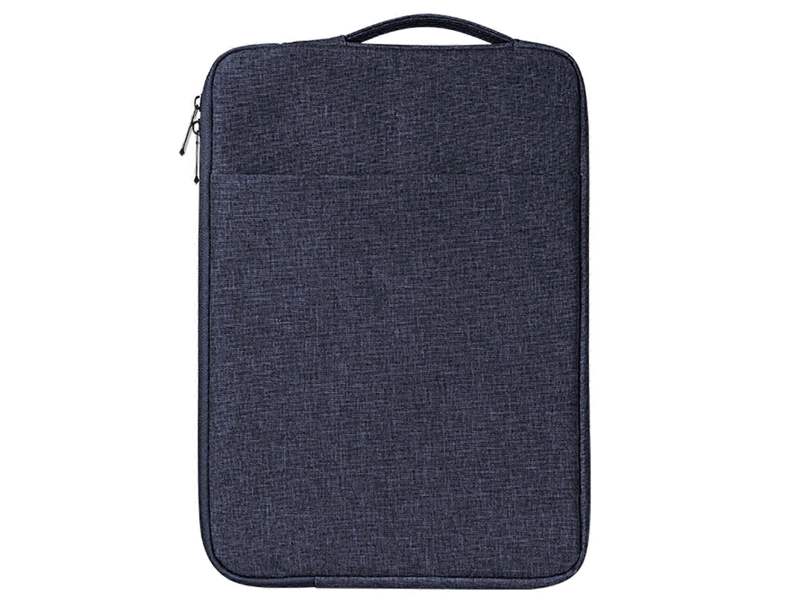 Capa Para Laptop De 14 A 15,4 Polegadas, Com Compartimento Duplo, Alta Capacidade, Resistente A Impactos E Água, Azul Marinho.