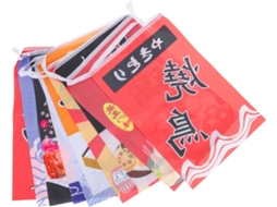 Guirlanda Sushi Colorida Poliéster Bandeira Suspensa Estilo Japonês Decoração Cozinha Restaurante Banner GOKOCO