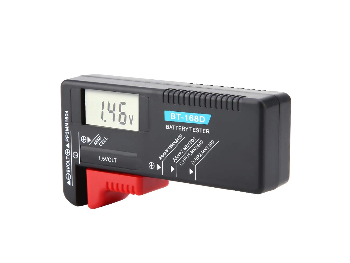 Testador De Baterias Doméstico,multímetro Digital Universal Com Tela Lcd Para Pilhas Botão - Medidor De Voltagem Para Uso Externo E Interno