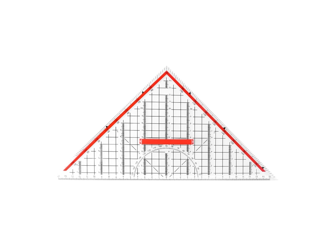 Lurelia Régua Triangular Com Transparente E Portátil Para Arquitetura