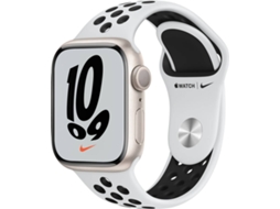 APPLE Watch Nike GPS 41 mm Luz das Estrelas com Bracelete Desportiva Nike Platina-pura/Preto